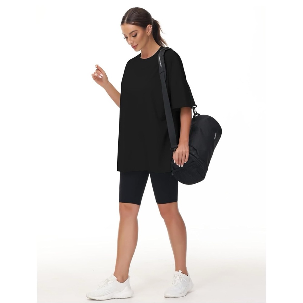 The Gym People Oversized Boxy T-Shirt Black Athletic